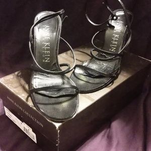 Black Satin Anne Klein Shoes